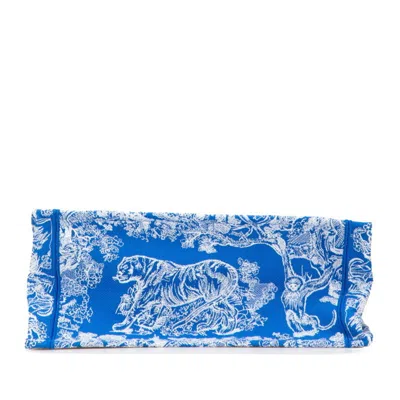 Pre-owned Dior Christian  Blue Canvas Tote Bag ()