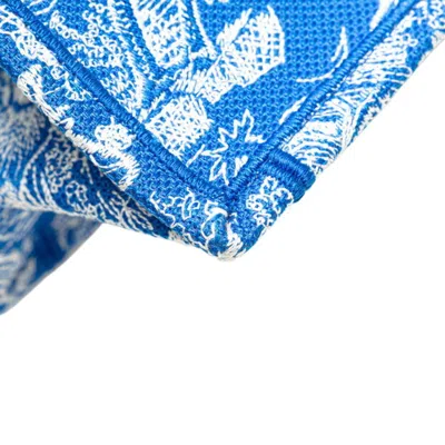 Pre-owned Dior Christian  Blue Canvas Tote Bag ()