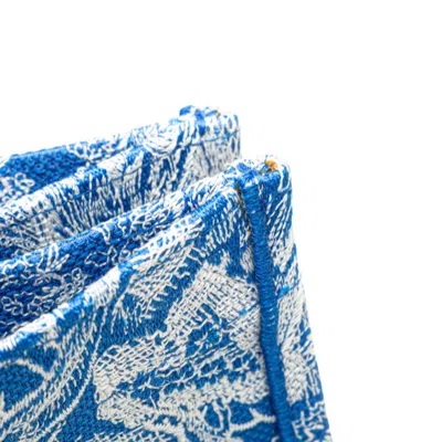 Pre-owned Dior Christian  Blue Canvas Tote Bag ()