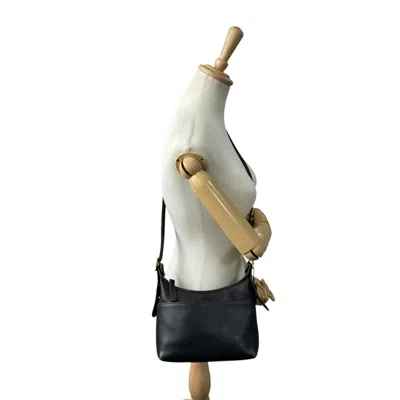 Pre-owned Coach Black Leather Pochette Shoulder Bag ()