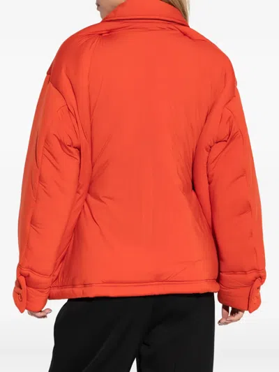 Issey Miyake Pumped-t Buttoned Collared Overshirt In Red