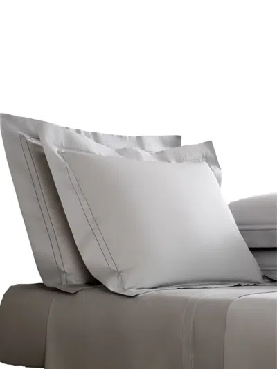 Frette Ajour Trim Bedset In Gray