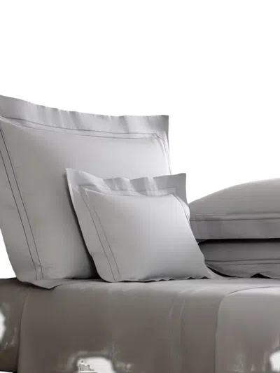 Frette Ajour Trim Bedset In Gray