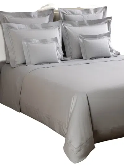 Frette Ajour Trim Bedset In Gray