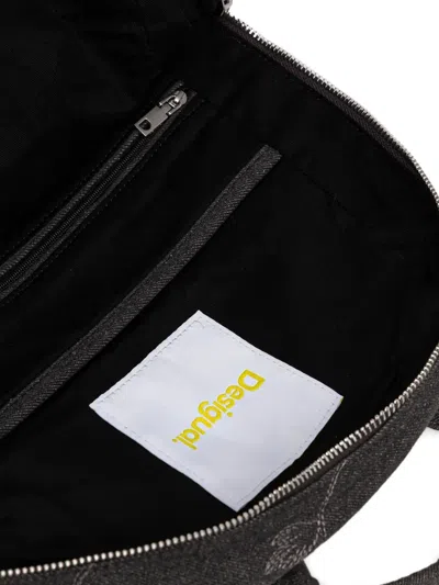 Desigual Floral-pattern Zip-pocket Backpack In Black