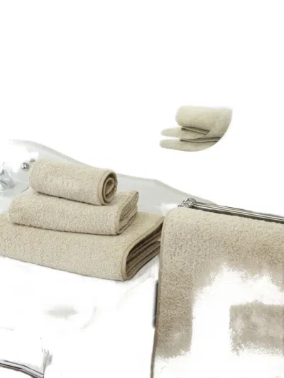 Frette Terry Trim Towels Set In Brown