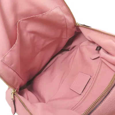 Pre-owned Coach Pink Leather Backpack ()