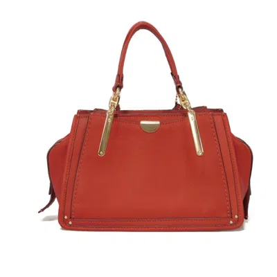 Pre-owned Coach Red Color Leather Handbag Shoulder Bag ()