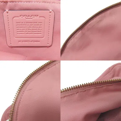 Pre-owned Coach Pink Leather Backpack ()