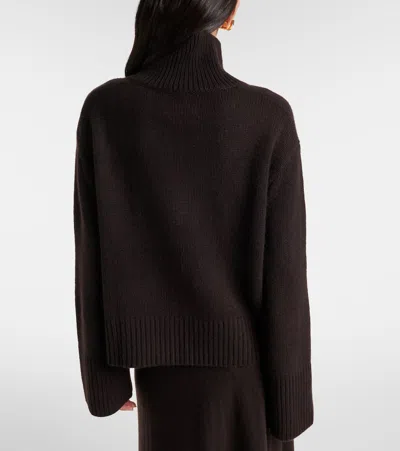 Lisa Yang Fleur Cashmere Turtleneck Sweater In Brown