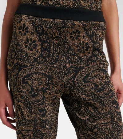 Etro Paisley-pattern Trousers In Brown