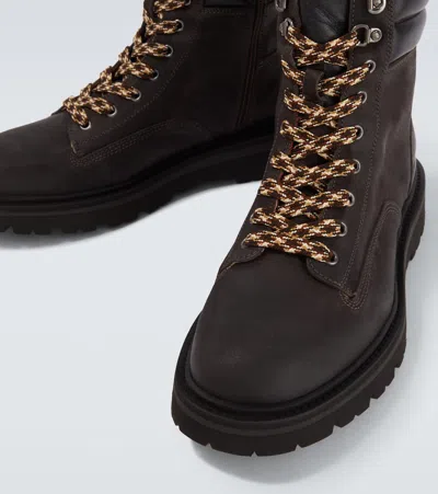 Bogner Seoul Leather Lace-up Boots In Brown