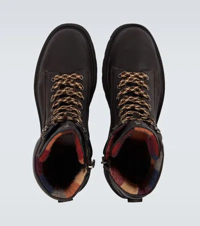 Bogner Seoul Leather Lace-up Boots In Brown