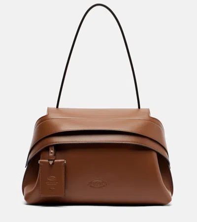 Tod's Medium Shoulder Bag Structured Shape In Brown