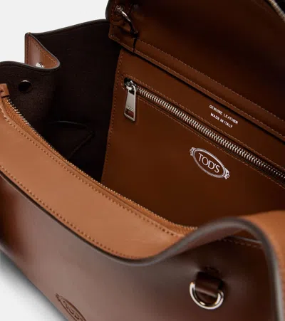 Tod's Medium Shoulder Bag Structured Shape In Brown