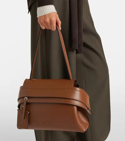 Tod's Medium Shoulder Bag Structured Shape In Brown