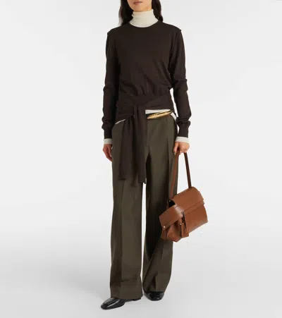 Tod's Medium Shoulder Bag Structured Shape In Brown