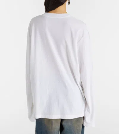 Acne Studios Edden Oversized Cotton-blend T-shirt In White