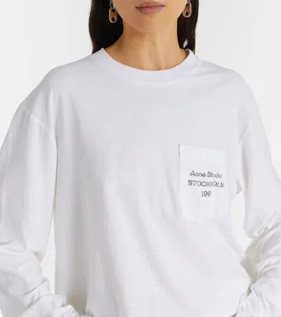 Acne Studios Edden Oversized Cotton-blend T-shirt In White