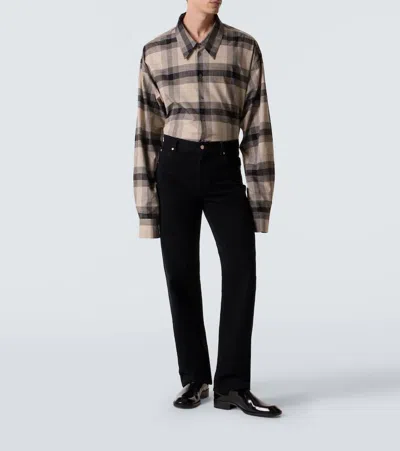 Calvin Klein Collection Tyson Checked Cotton Shirt In Multi