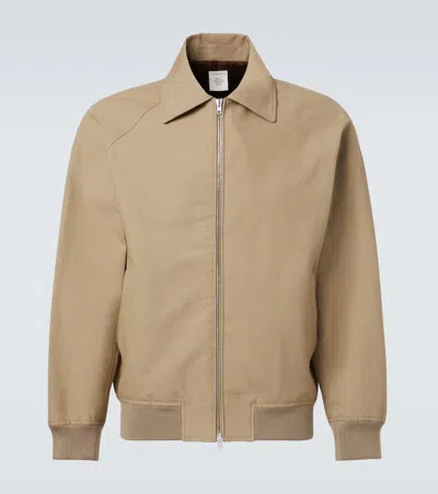 Calvin Klein Collection Ringo Cotton Blouson In Brown