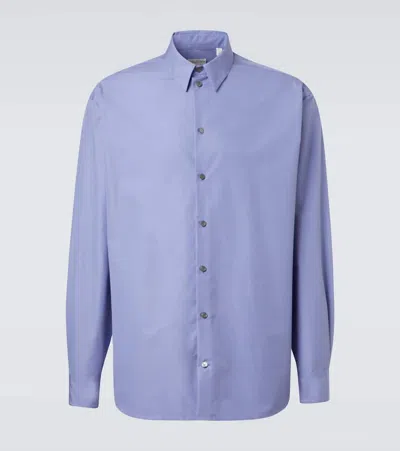 Calvin Klein Collection Axel Cotton Shirt In Blue