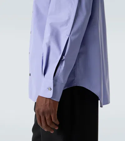 Calvin Klein Collection Axel Cotton Shirt In Blue
