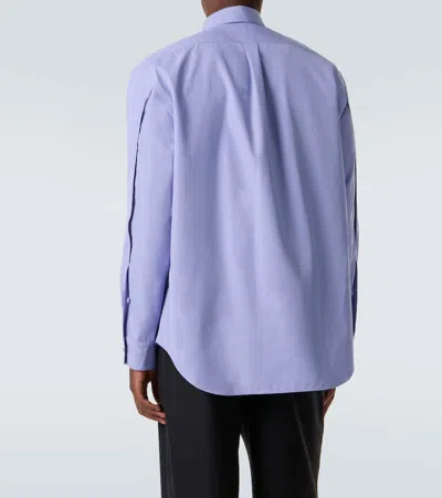 Calvin Klein Collection Axel Cotton Shirt In Blue