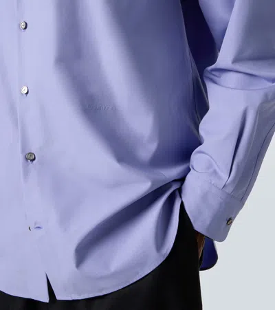 Calvin Klein Collection Axel Cotton Shirt In Blue
