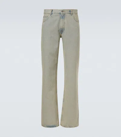 Calvin Klein Collection 02 Mid-rise Straight Jeans In Gray