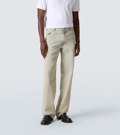 Calvin Klein Collection 02 Mid-rise Straight Jeans In Gray