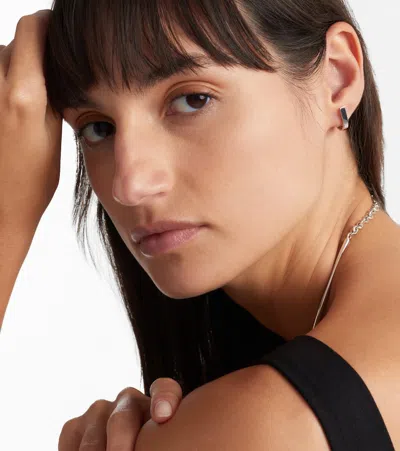 Repossi Berbere 18kt White Gold Single Earring In Burgundy