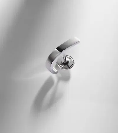 Repossi Berbere 18kt White Gold Single Earring In Burgundy