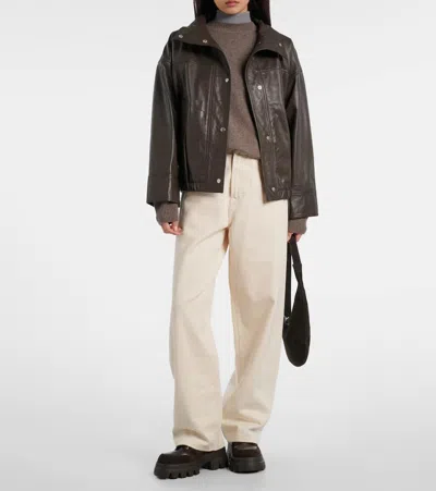 Bogner Sapporo Shearling-lined Leather Lace-up Boots In Brown