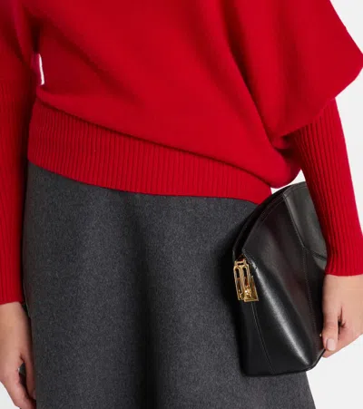 Altuzarra Paxi One-shoulder Cashmere Sweater In Red