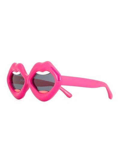 Shop Linda Farrow Gallery 'bubblegum Lips' Sunglasses