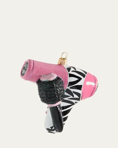 Bergdorf Goodman Hair Dryer Christmas Ornament In Pink