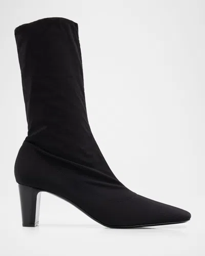The Row 65mm Felice Stretch Ankle Boots In Black