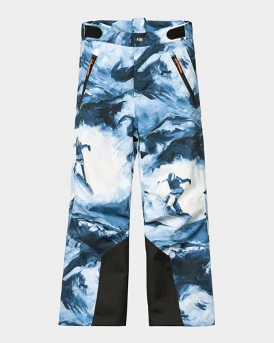 Molo Kid's Jump Pro Waterproof Ski Trousers In Blue