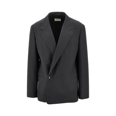 Lemaire Tailored Double Breasted Blazer In Multi