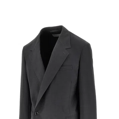 Lemaire Tailored Double Breasted Blazer In Multi