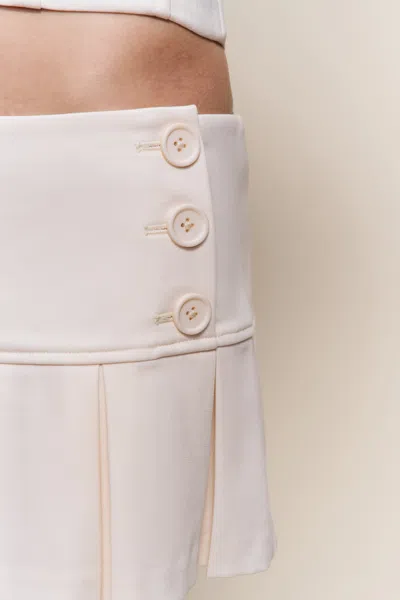 Danielle Guizio Ny Pleated Micro Mini Skirt In Black
