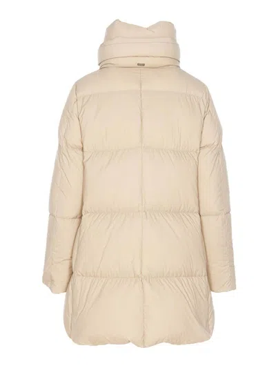 Herno Nylon Down Jacket In Brown