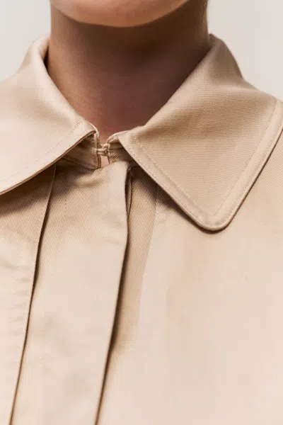 Danielle Guizio Ny Thea Trench Coat In Brown