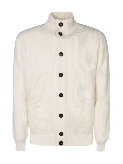 Filippo De Laurentiis Button Cardigan In White
