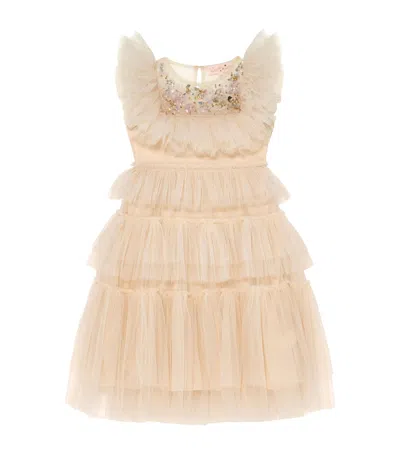 Tutu Du Monde Tulle Embellished Rana Dress In Neutral