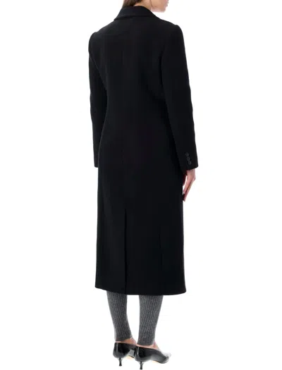 The Garment Clooney Black Wool Blend Coat In Black