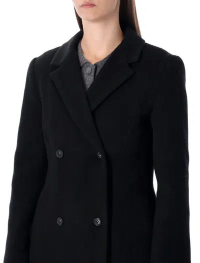 The Garment Clooney Black Wool Blend Coat In Black
