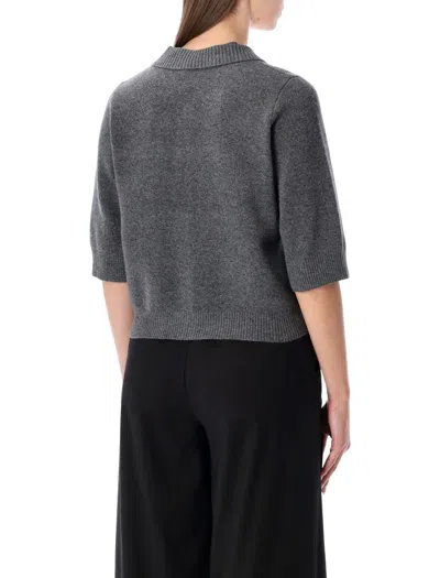 The Garment Como Grey Melange Wool Cashmere Cardigan In Gray