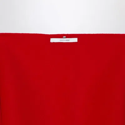 Sportmax Scarf With Fringes In Red